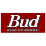BUDWEISER PINS BUD KING OF BEER SQUARE PIN
